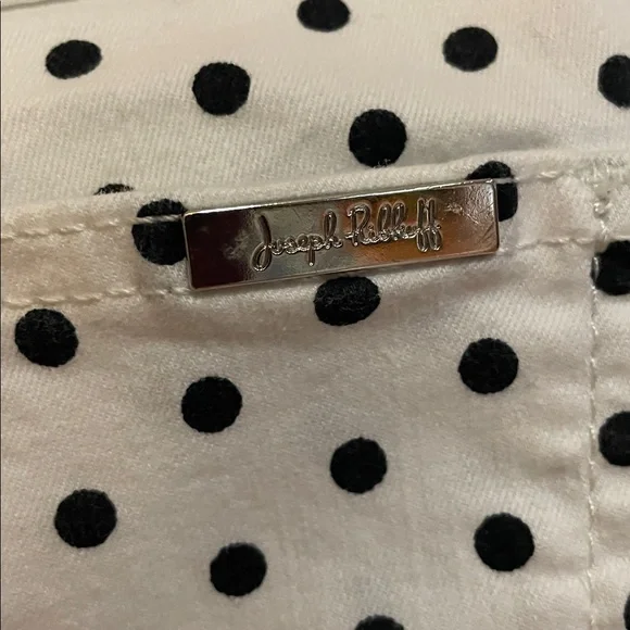 Joseph Ribkoff White and Black Polka Dot Jeans - Picture 4 of 7